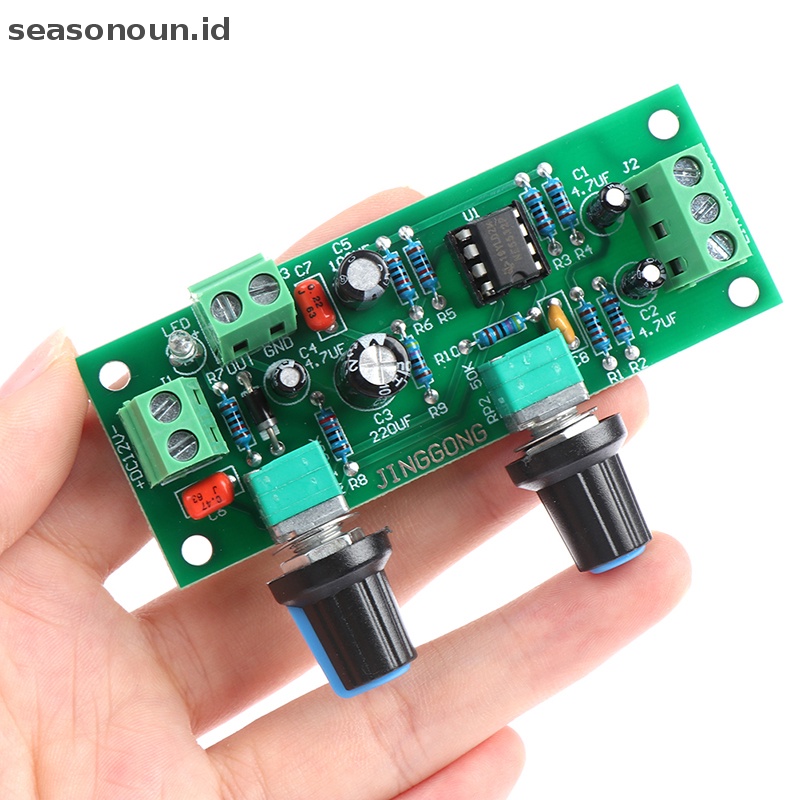 Seasonoun Single supply low pass filter board subwoofer preamp board 2.1 channel DC10-30V.