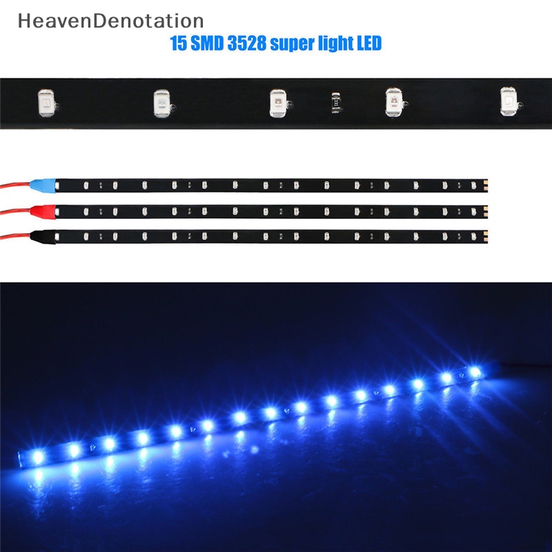 [HeavenDenotation] 6pcs Lampu Underbody Strip LED Motor DC 12V Anti Air Untuk Mobil Motor HDV