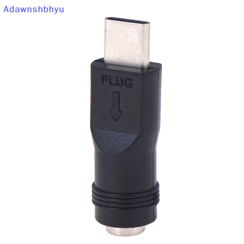 Adhyu 1pcs jack Female 5.5*2.1mm Ke Type-C 3.1 Male Plug 90per180derajat DC Adaptor ID