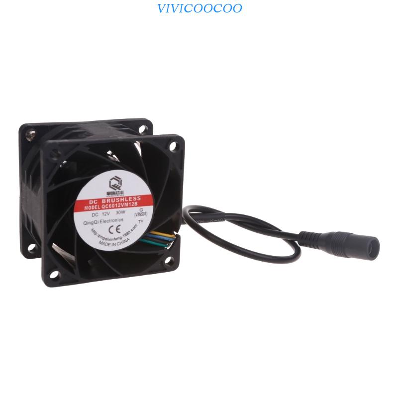 Vivi Kipas Angin Kotak High-speed 60mm PWM Fan6038 12V 2.5A 30W Bearing Fan Untuk Server