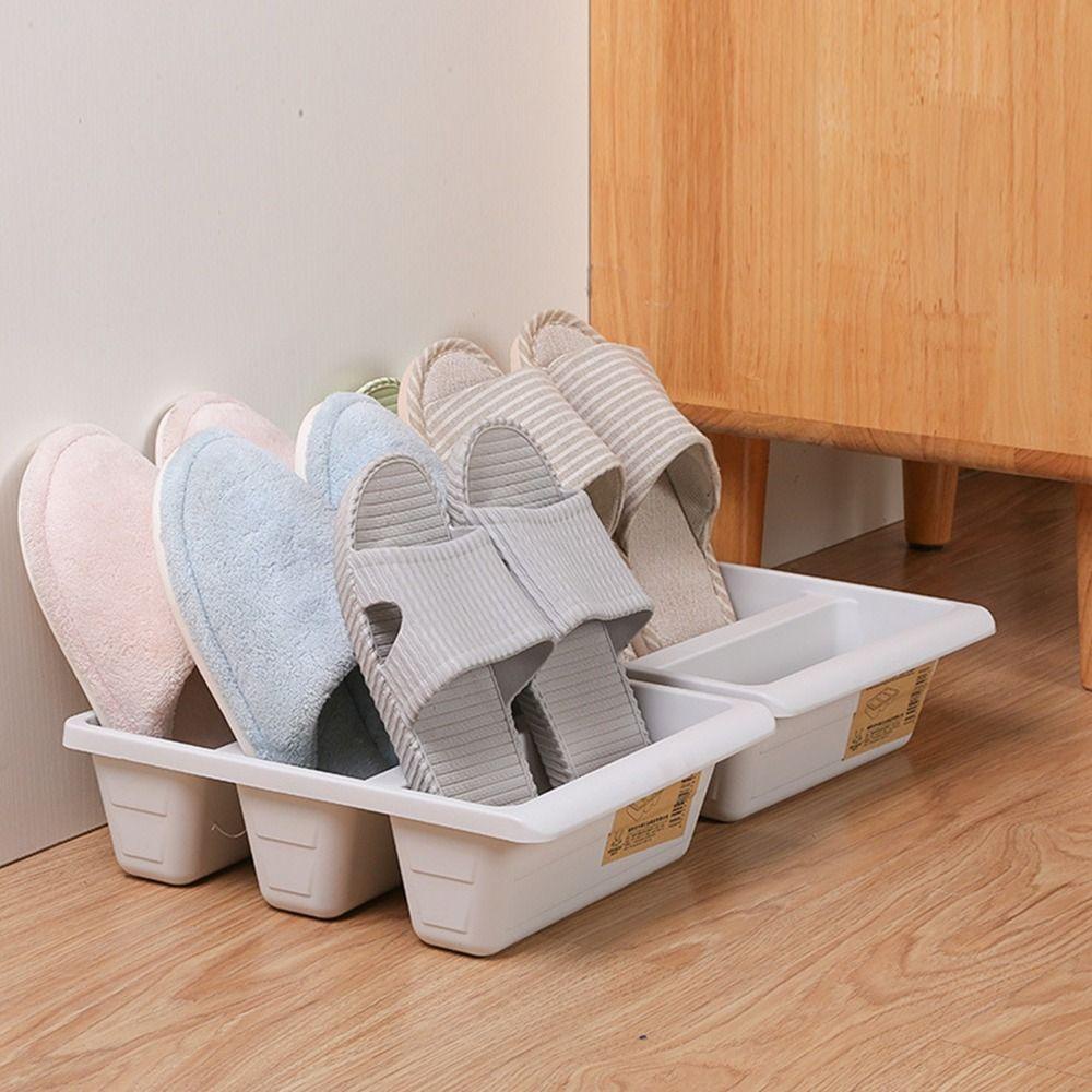 [Elegan] Rak Sepatu Rumah Tangga Hemat Ruang Kreatif Penyimpanan Organizer Sandal Rak