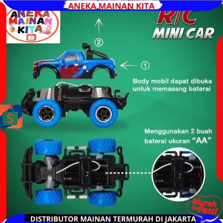 MAINAN MOBIL REMOTE CONTROL OFF ROAD- RC JEEP ROCK CRAWLER OFFROAD NEW VERSION