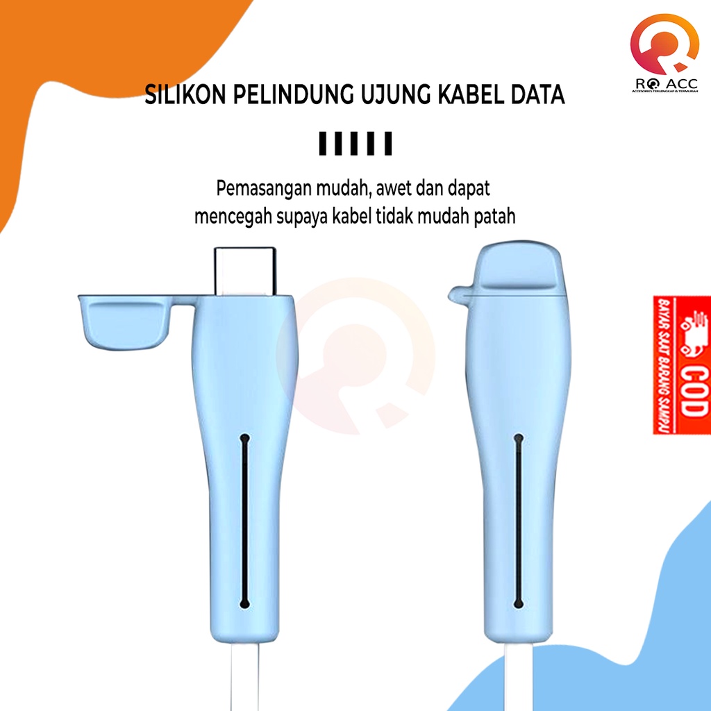 [RO ACC] NVN-PKD03 CASE COVER SILIKON PELINDUNG UJUNG KABEL DATA CHARGER CASAN