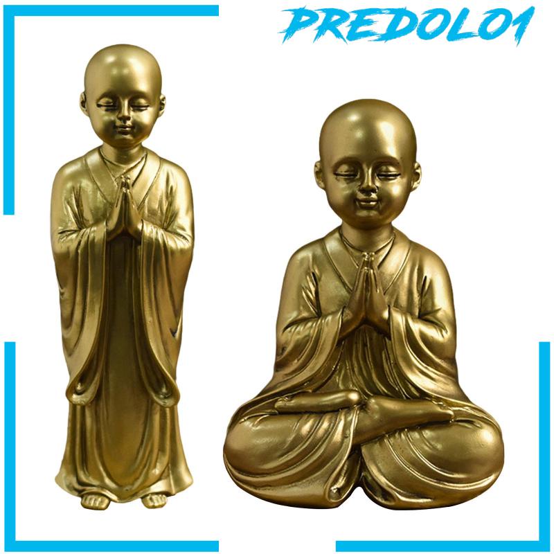 [Predolo1] Patung Buddha Ornamen Kecil Indoor Patung Buddha Untuk Dekorasi Rumah Mejatop