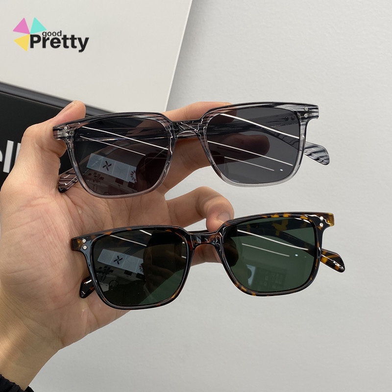 COD Kacamata Hitam Kotak Kecil Dipersonalisasi Sunglassess Untuk Pria/Wanita L Korea Retro