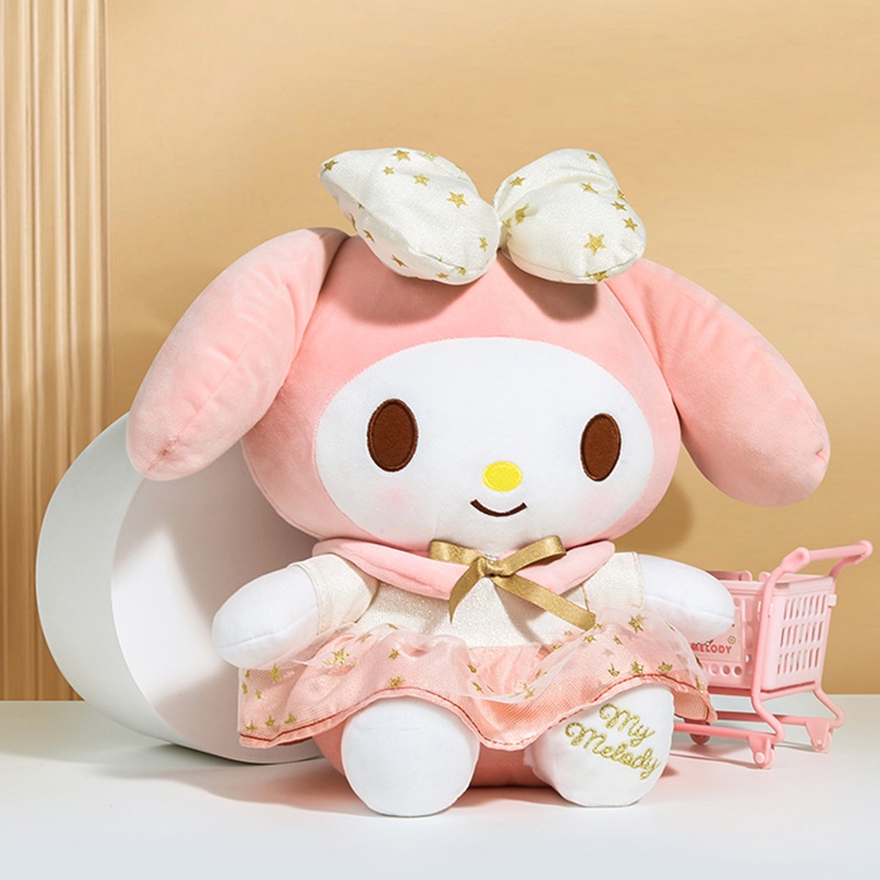 Kawaii Hello Kitty Kuromi Melody Cinnamoroll Kartun Mainan Mewah Bantal Hadiah Ulang Tahun Anak Perempuan