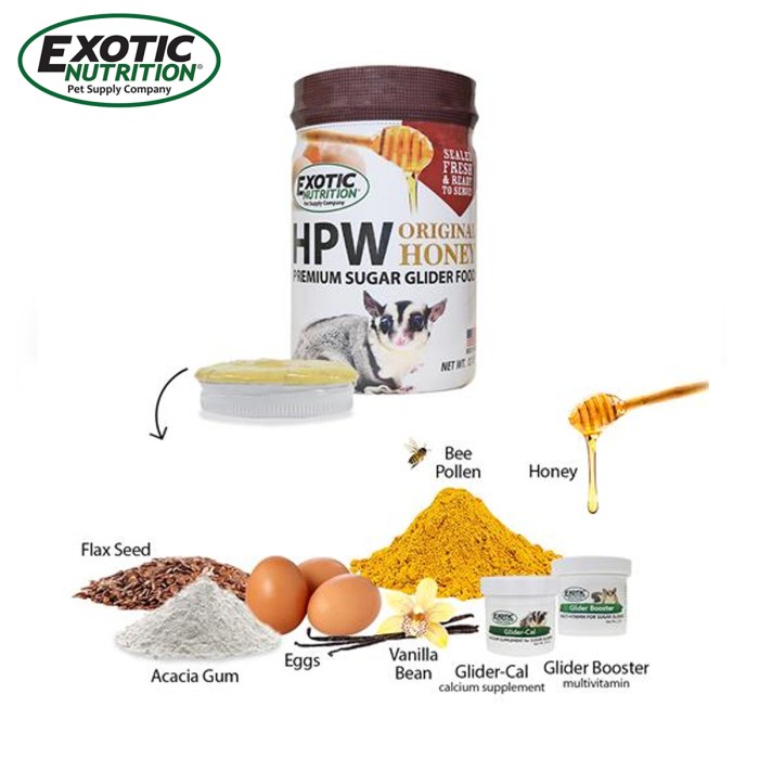 Exotic Nutrition HPW Original 340gr / Makanan Diet Sugar Glider