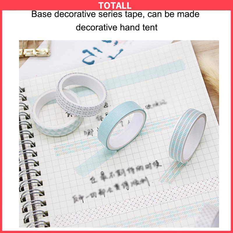 COD Vintage Geometry Tape Diary DIY Bahan Dekoratif Sticker Student Sticker Stationery-Totall