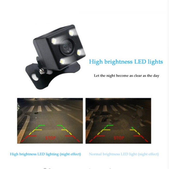 Kamera Mundur Belakang Mobil 4 LED Night Vision Car REar View Camera