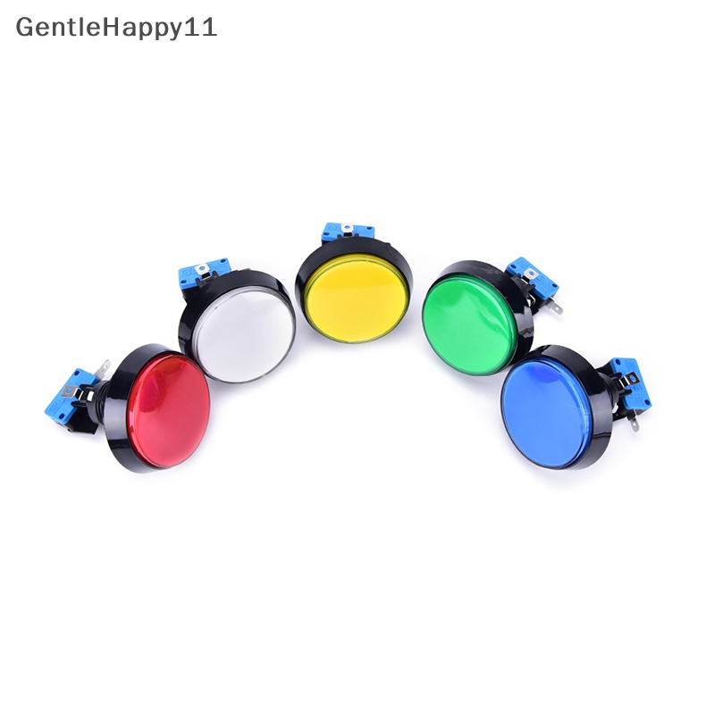 Gentlehappy Lampu LED 60mm Bulat Besar Arcade Video Game Player Push Button Switch Lamp id