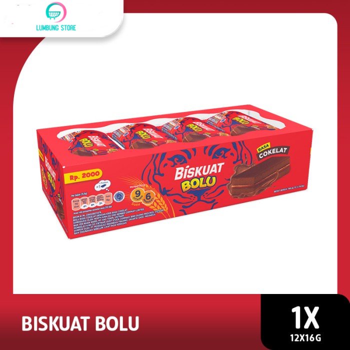 

Mondelez Biskuat Bolu Cokelat 16 gr [1 Box Isi 12 pcs]