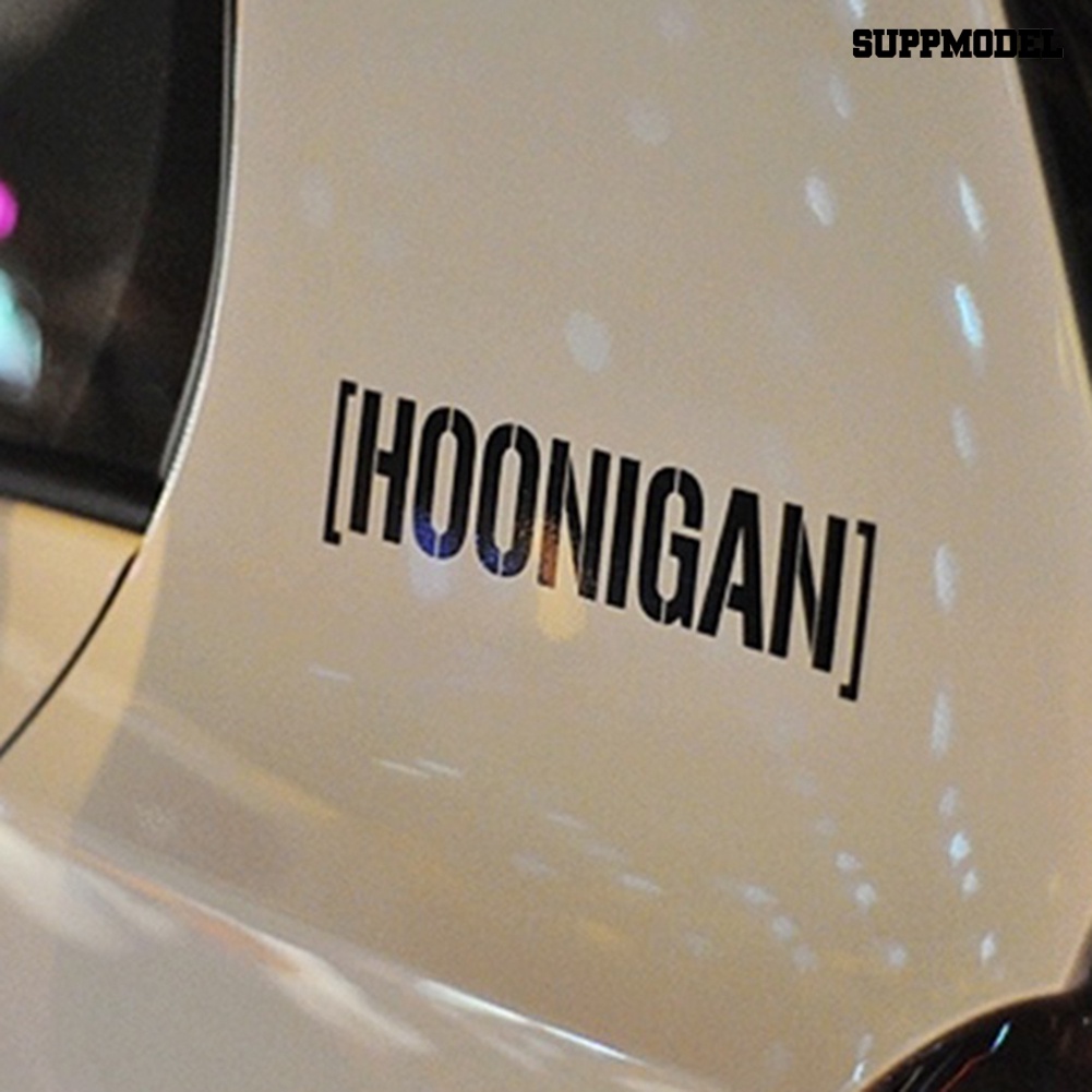 [SM Auto] Hoonigan Print Mobil Jendela Pintu Decals Self-Adhesive Racing Reflektif Stiker