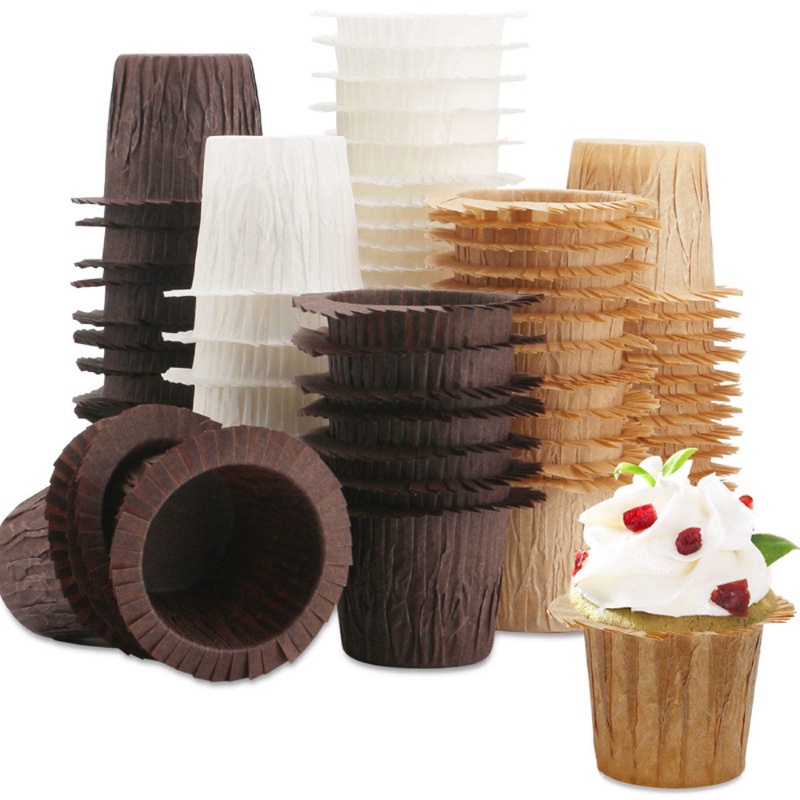 30pcs Cetakan Cupcake Paper Cup/Muffin Cupcake Liner Bentuk Bulat Baking Cup Tray Case