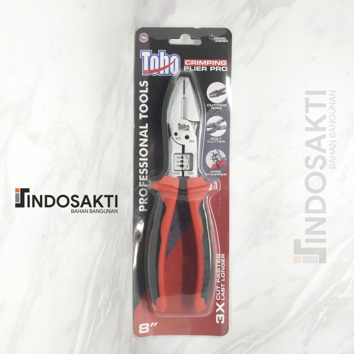 Tang Multifungsi TOHO 8 inch / Tang Kombinasi Crimping / Kupas Kabel
