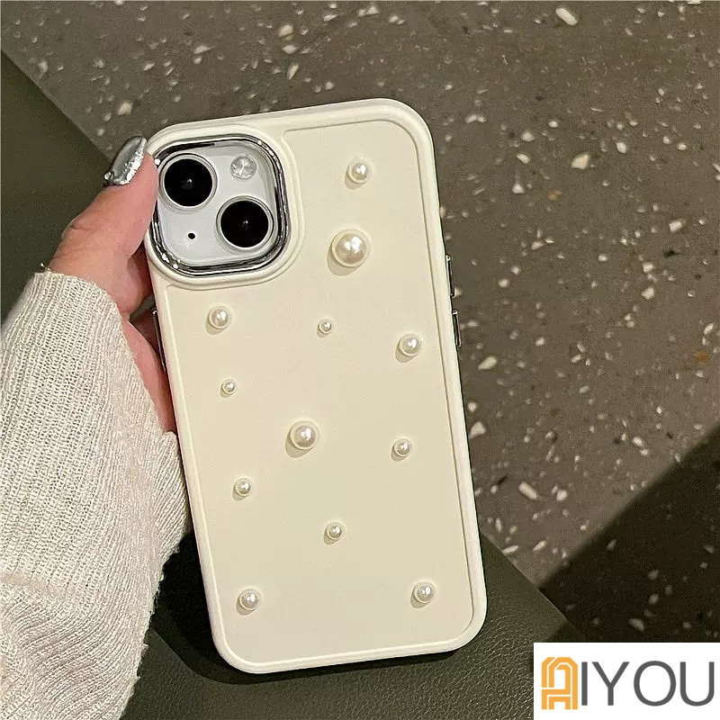 Casing iPhone Mutiara Electroplated Simple Untuk Iphone7 8 7P X XS XR 11 11ProMax 12 12Pro 12ProMax 13 13Pro 13ProMax 14Pro Anti Jatuh Silikon TPU Soft iPhone 11 case 14ProMax case