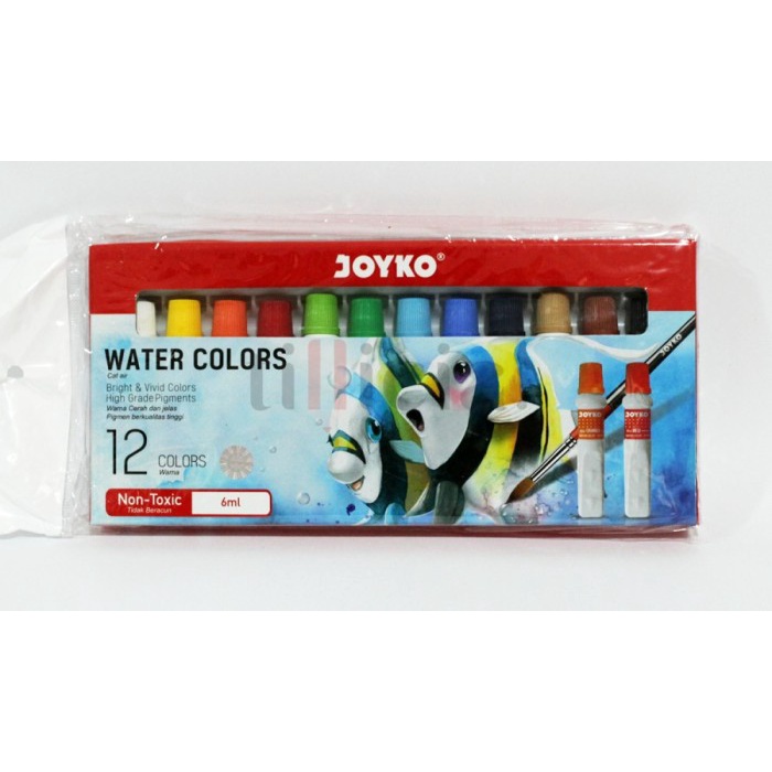 

CAT AIR WATER COLOR 6ML 12 WARNA ATK-JOYKO CAT AIR WC6ML12