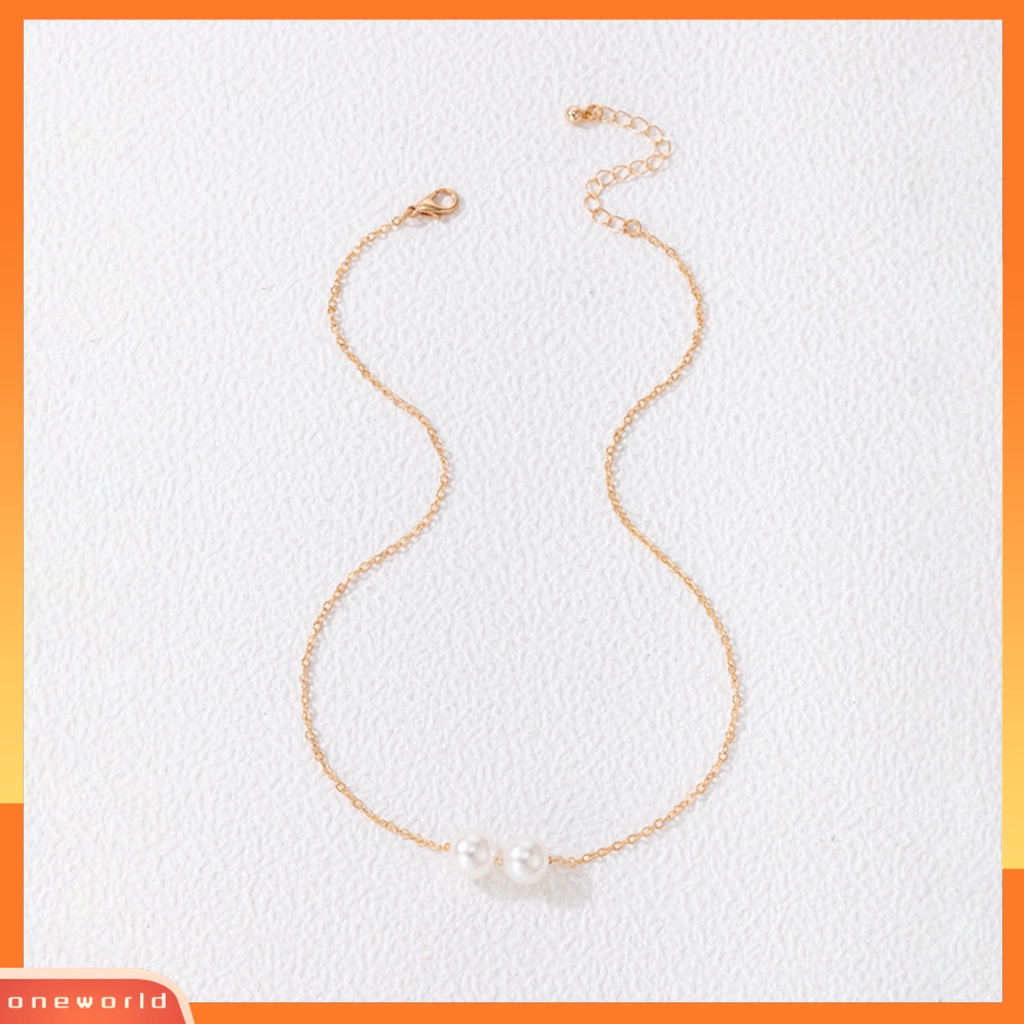 [ONE] Kalung Simple Tampak Bagus Novelty Kalung Choker Liontin Decor Untuk Kehidupan Sehari-Hari