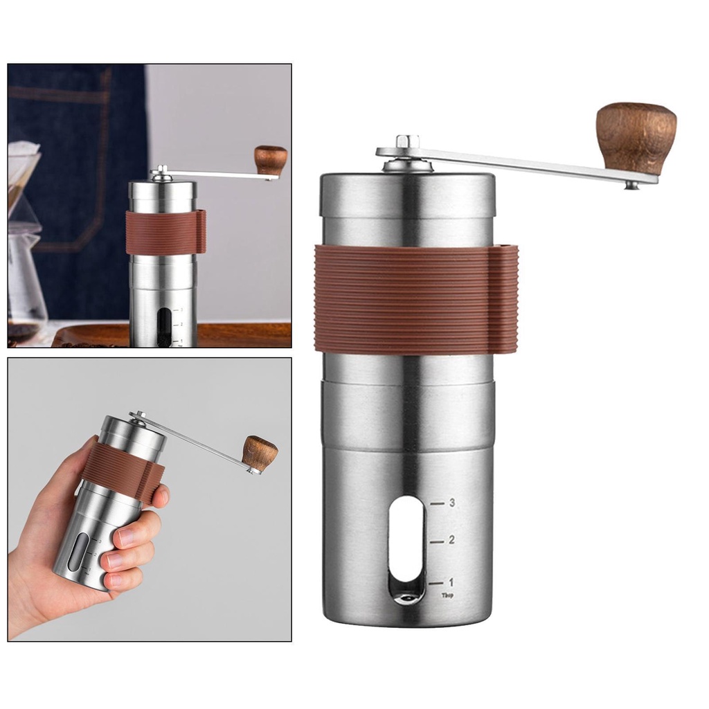 Grinder Kopi Manual Adjustable Setting Untuk Press Espresso French Camping