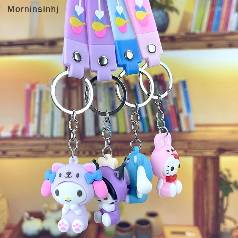 Mornin Gantungan Kunci Anime Little Twin Star Cinnamoroll Melody Hello Kitty Kawaii Action Figure Hang On The Bag Hadiah Anak id