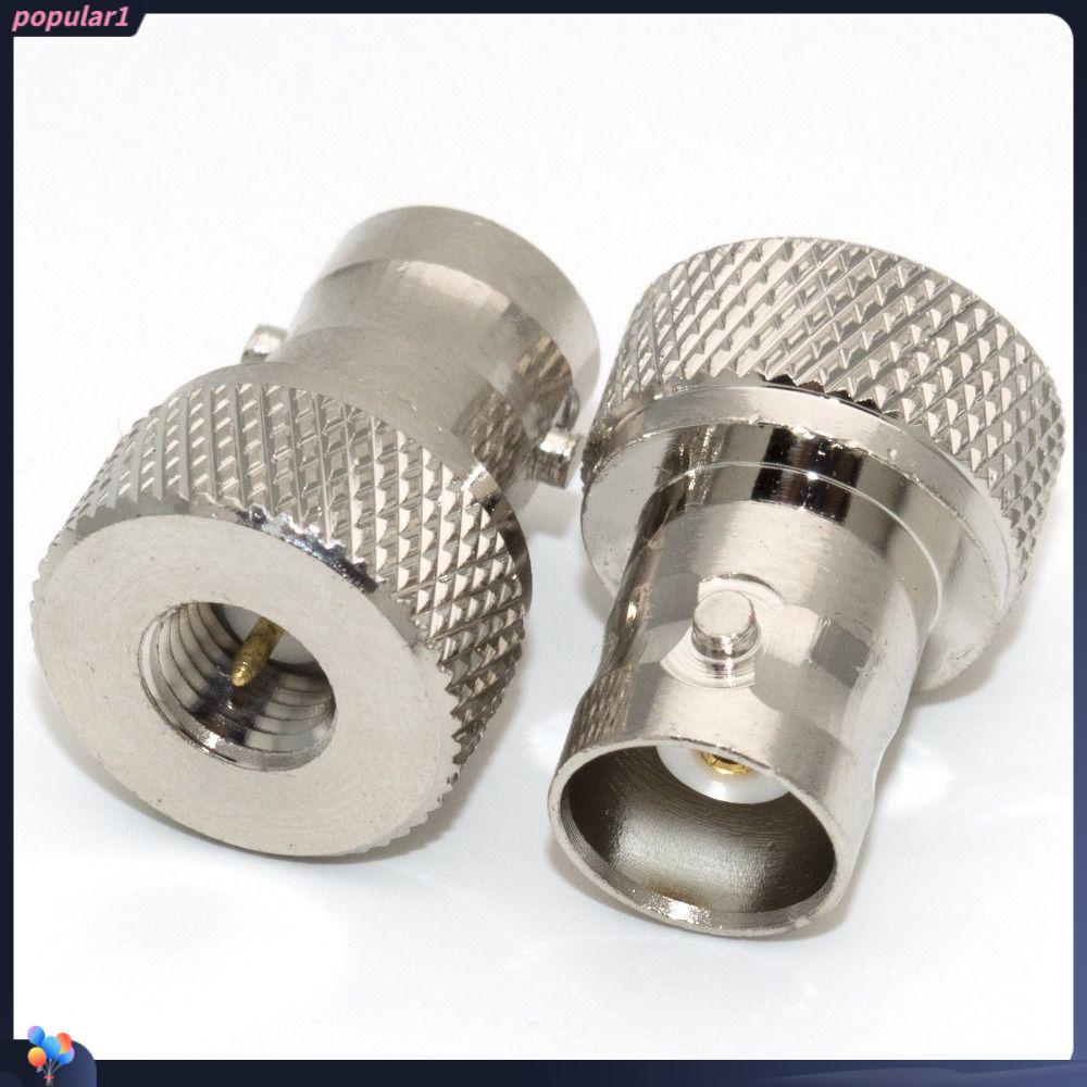 Populer 4PCS Konektor Adapter Converter Kit BNCK/SMAJ BNC to SMA Male Plug &amp; Female Jack