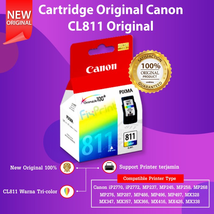 Cartridge Tinta Canon PG810 PG-810 810 Printer MX366 MX416 MX426 MP287