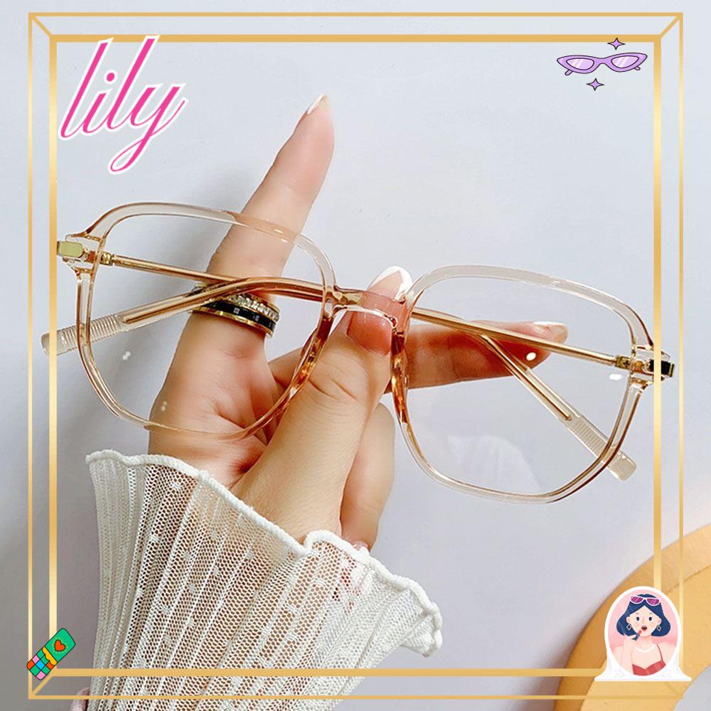 Lily Kacamata Anti-Cahaya Biru Pria Wanita Tahan Lama Pelindung Mata Ultra Ringan Frame