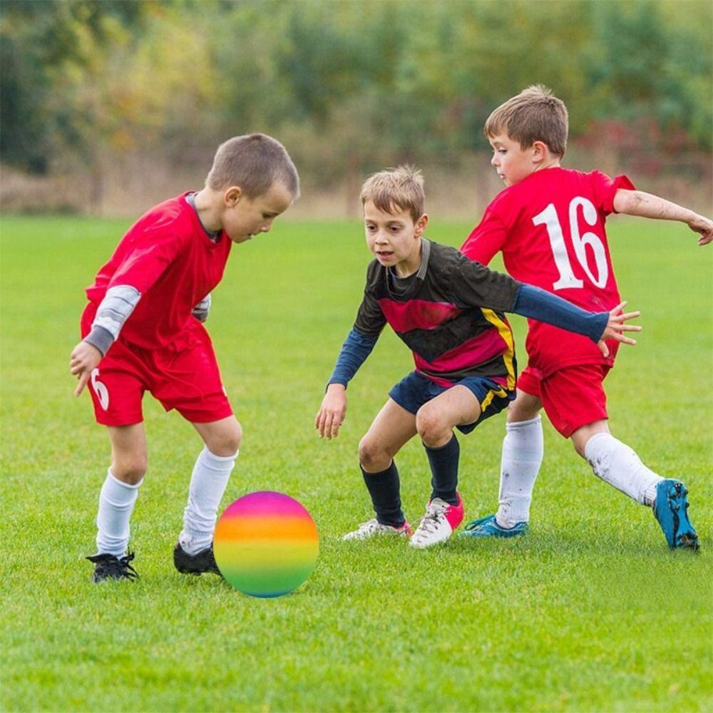 SKJK  Mainan Sepak Bola Tiup Pantai Bola Outdoor Taman Party Supply Mainan Anak Voli Musim Panas Kolam Pelangi Sepak Bola