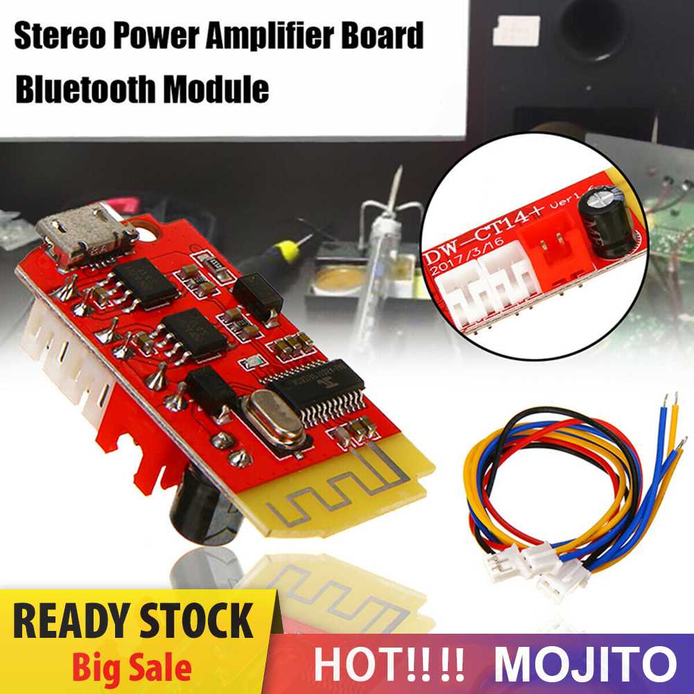 Ct14 Micro 4.2 Modul Audio 5W+5W Bluetooth-Kompatibel Untuk Speaker Modifikasi DIY