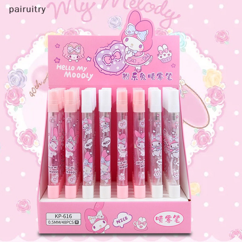 Prt Random Lucu Portable Strawberry Bear al Pen Press Type Irigasi Gel Pen Summer Hydrag Student Wrig Pen PRT