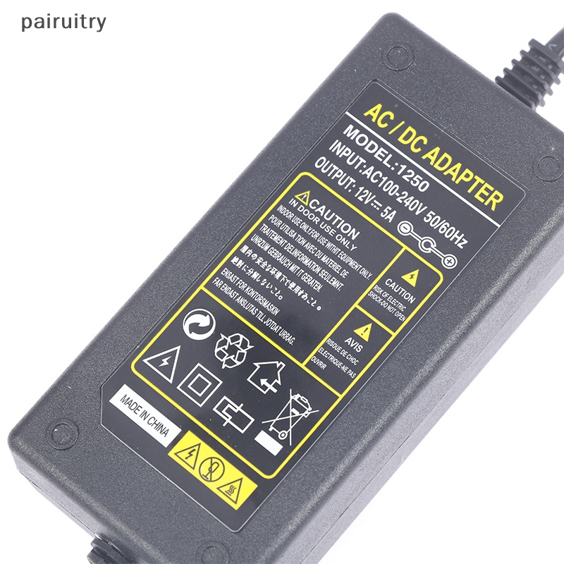 Prt Desktop Inverter Variable Frekuensi Power Supply AC Baru 100V-240V 60W Converter 12V 5A DC Plug Power Supply Adapter PRT