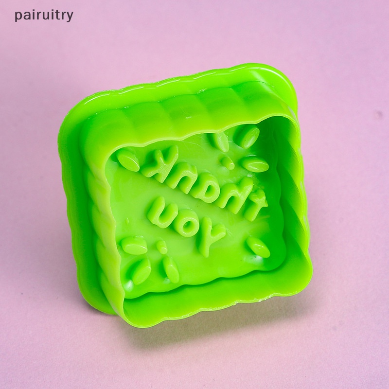 Prt 4Pcs Plastik 3D Kartun Cookie Cetakan Biskuit Cutter Perangko DIY Fondant Plunger Dapur Baking Pastry Bakeware Tools PRT