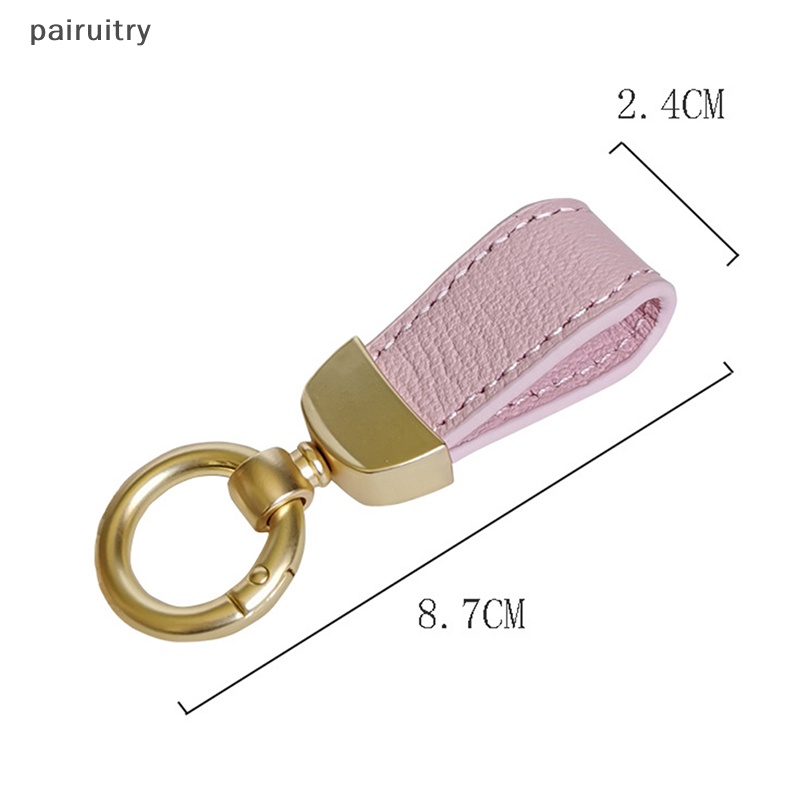 Prt Kulit Domba Perancis Gantungan Kunci Mobil Wanita Indah Kulit Asli Liontin PRT