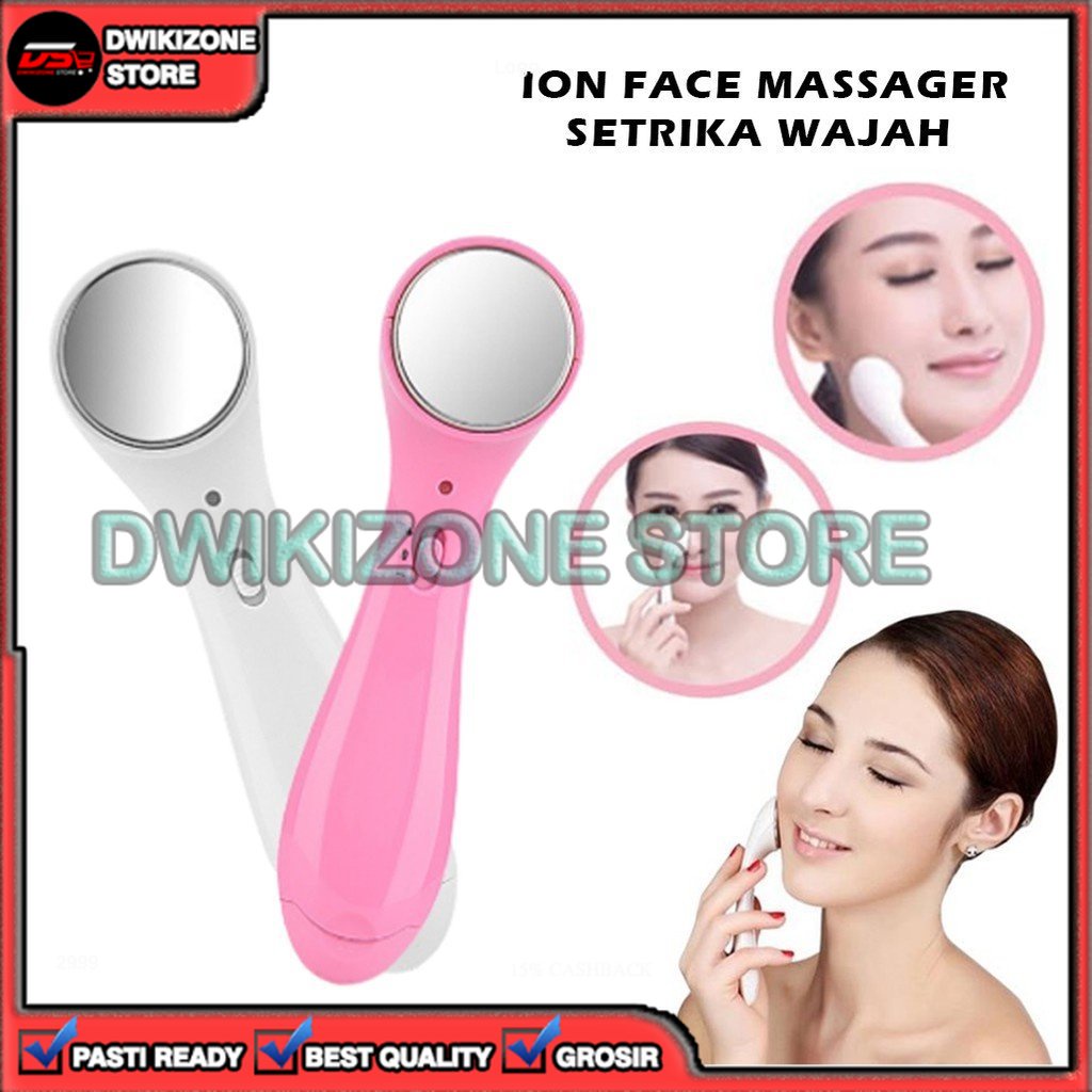 [DZS] ION FACE MASSAGER SETRIKA WAJAH PEMIJAT MUKA SEGAR ALAT PENGENCANG KULIT