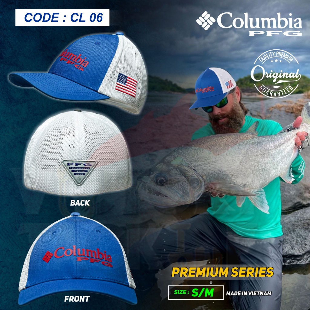 Topi Columbia PFG Performance Fishing Gear &amp; PHG ORIGINAL TOPI OUTDOOR / INDOOR