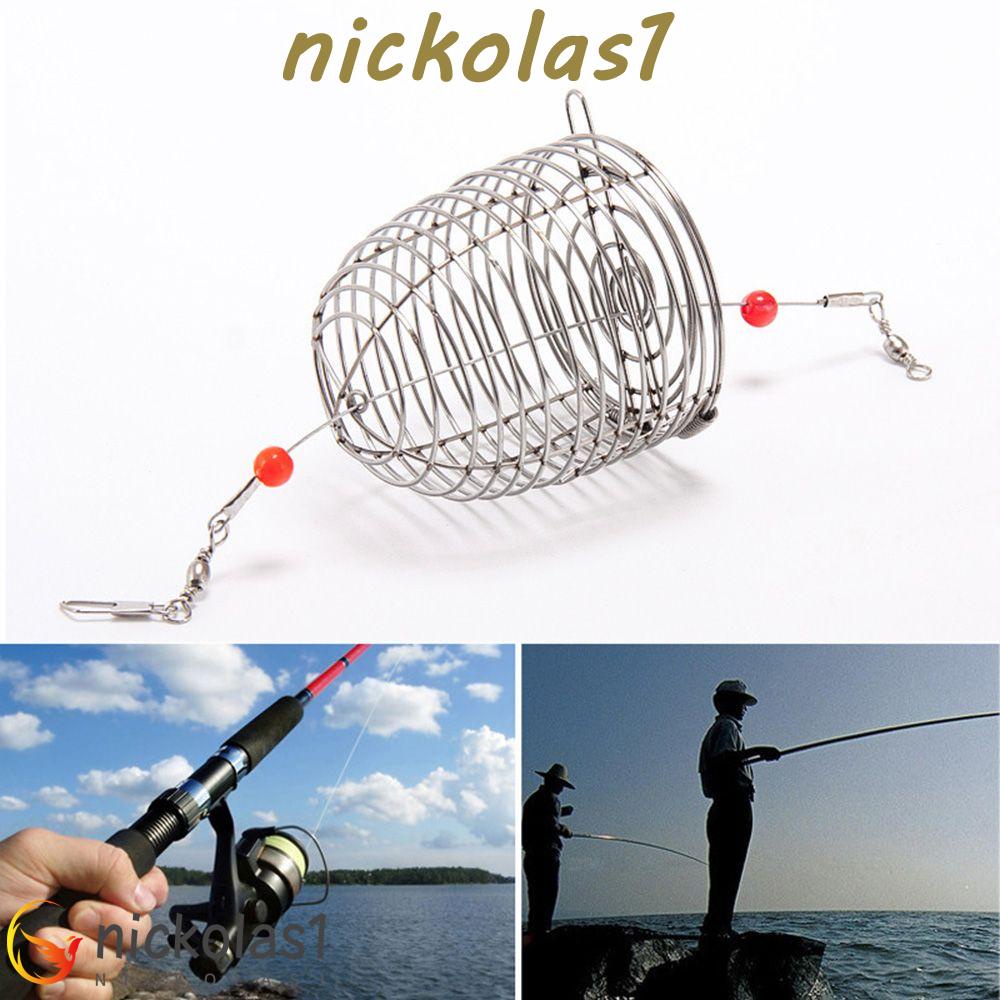 Nickolas1 Lure Cages Stainless Steel Holder Fish Bait Trap Keranjang Umpan