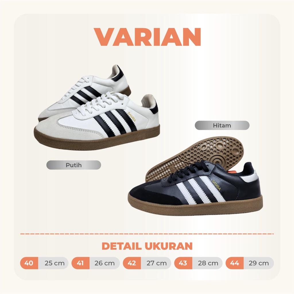 Sepatu Casual Cowok Adidas Samba Sneakers Pria Casual Premium Kekinian By Narasport.id