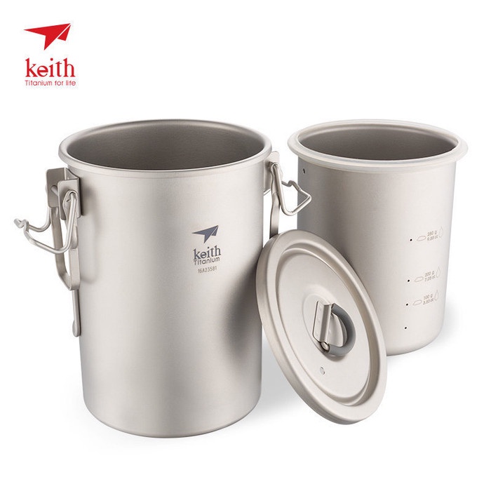 Keith Titanium Ti6300 Alat Masak Camping Cooking Set Ultralight