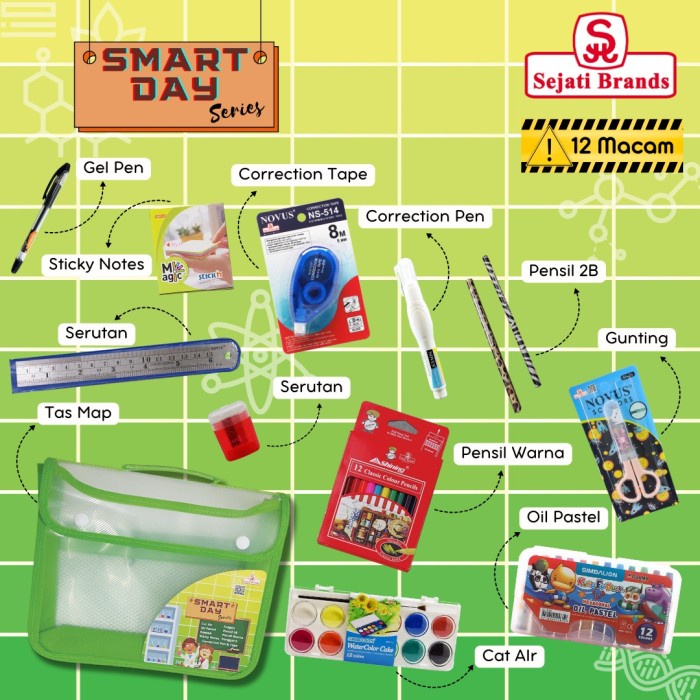 

Paket TAB ( Tahun Ajaran Baru ) Lengkap Alat Tulis Sekolah Smart Day