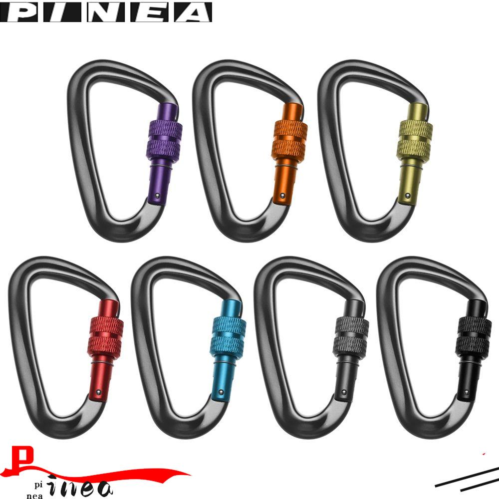 Carabiner Pendaki Nanas 12KN 7075alat Panjat Bentuk D Quickdraws Lock