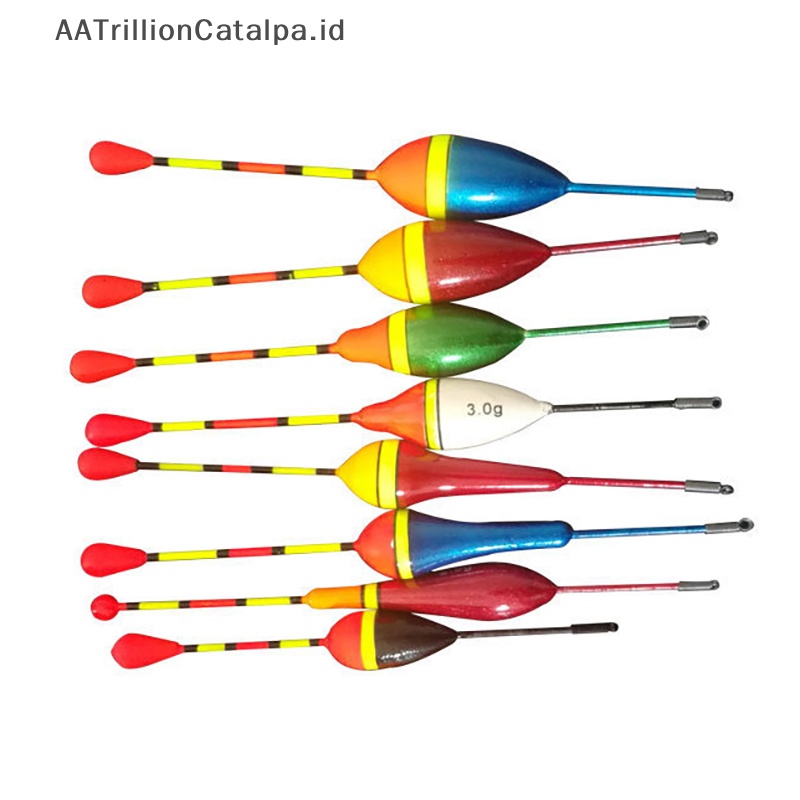 Aatrillioncatalpa 10pcs Pelampung Pancing Set Pelampung Bobber Tongkat Lampu Pancing Mengapung Berfluktuasi Mix Size Color float Pelampung Untuk Memancing Aksesoris ID