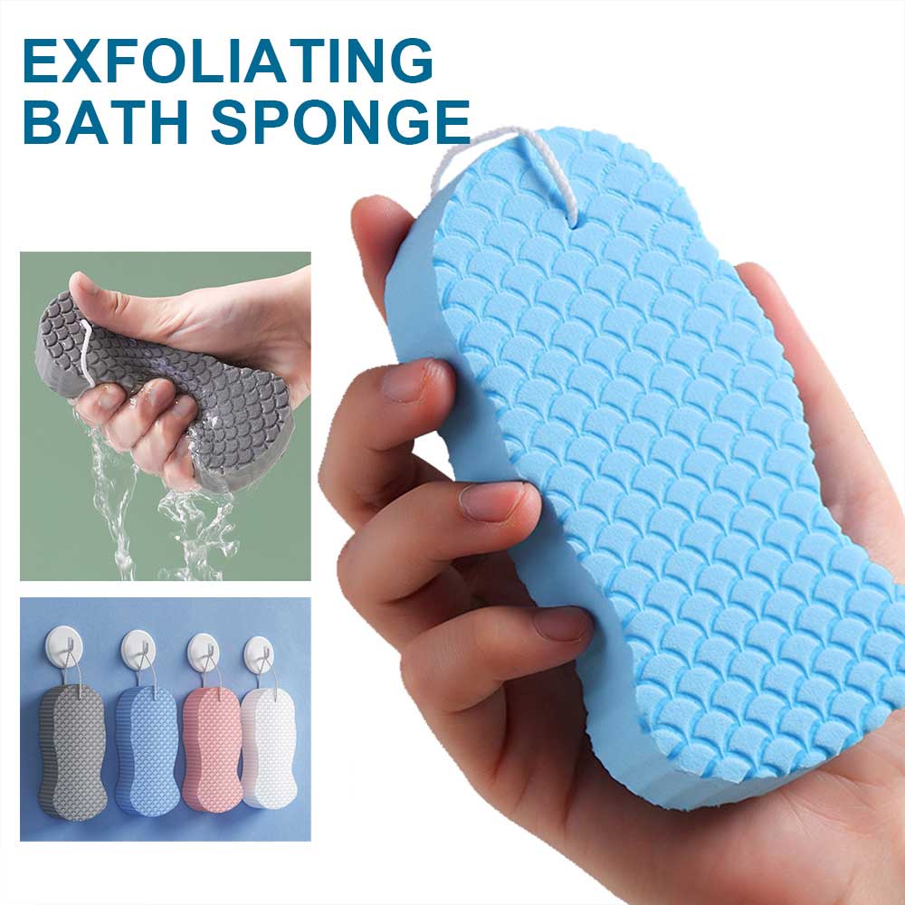 Sponge 3d Spons Mandi Lap Tubuh Spons Mandi Lembut Sikat Mandi Exfoliante Pembersih Kulit Tubuh Alat Penghilang Kulit Mati