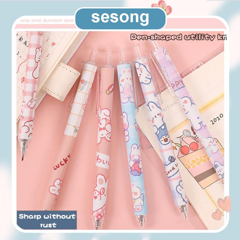 

Mini Cutter Pen Cutter Stike Kartun Lucu Mini pulpen Cutter Pena Pisau Stiker SS