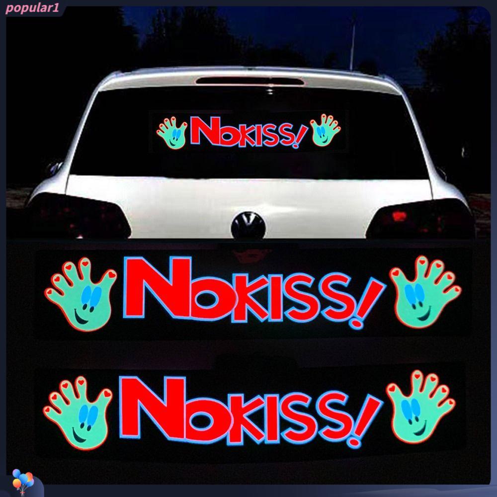 Populer Stiker Mobil LED Mobil Jendela NO KISS Mobil Elektrik Decals