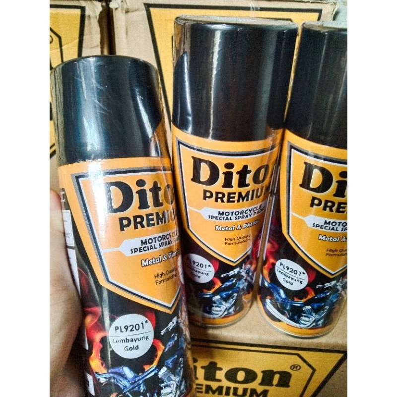 cat semprot pilok pilox diton premium 400cc lembayung gold pl9201 9201 lembayung gold emas 400cc