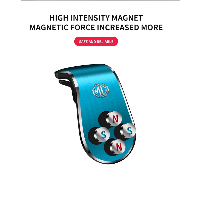 360magnet Metal Ventilasi Udara GPS Phone Holder Bracket Untuk MG ZS HS 4mg4 Mulan EP MG5 MG6 GS 5.6 GT Aksesoris2022 2023
