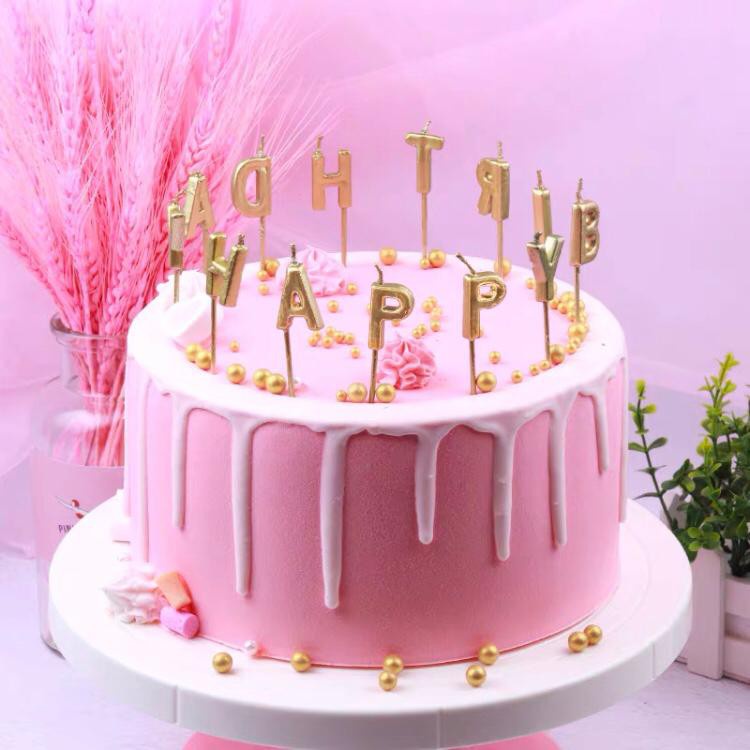 𝘈𝘉𝘎✰ Lilin Set Huruf Happy Birthday Lilin HBD Metalik 1301