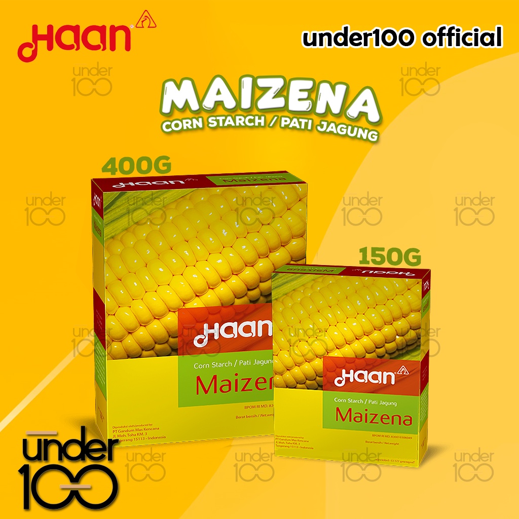 ❤ Under100 ❤ Haan Maizena Corn Starch / Pati Jagung 150g | 400g | HALAL BPOM