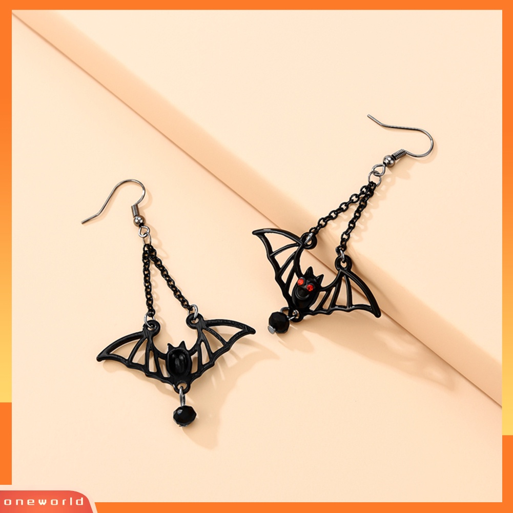 [WOD] Wanita Kreatif Bentuk Kelelawar Eardrop Kait Anting Perhiasan Hadiah Dekorasi Halloween