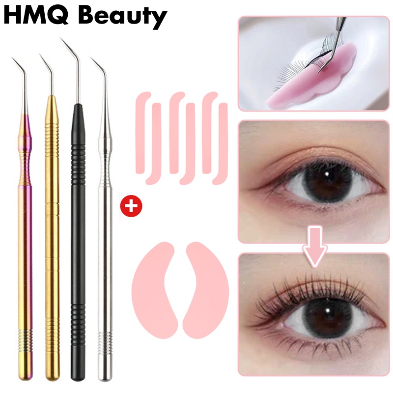 Eyelash Perm Alat Bantu Angkat Batang Pembersih Logam Beauty Lash Seperate Tool Grafting Bulu Mata Palsu Extension Perlengkapan Makeup