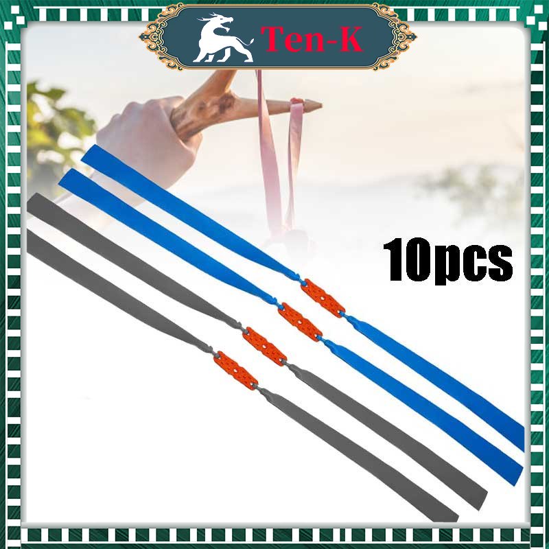 Karet Ketapel 10pcs Slingshot Rubber Flat Elastic Band 0.8mm
